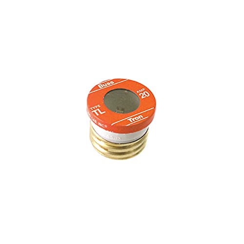 Bussmann TL-20PK4 20 Amp Time Delay Plug Fuse, 125V (Pack of 4)