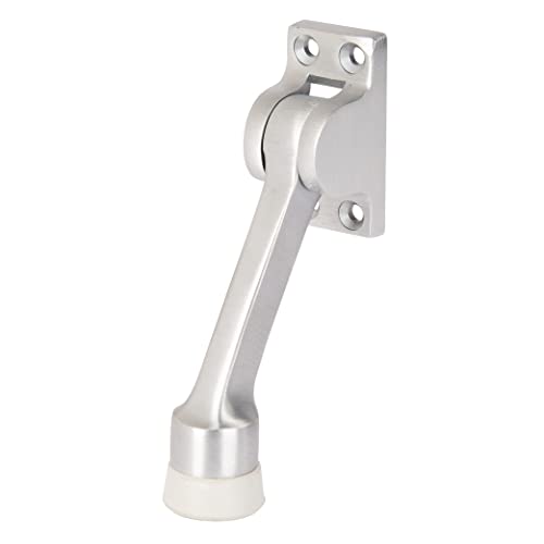 Brinks Commercial Kick-Down Door Stop, 4 Inch, Satin Chrome