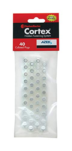 FastenMaster Cortex Smooth Plugs, 40 Count