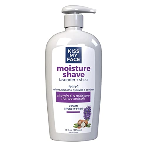 Kiss My Face Moisture Shave Lavender and Shea, 11 fl oz (Pack of 2)
