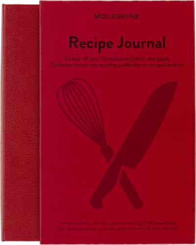 Moleskine Passion Journal, Recipe, Large, Scarlet Red, Hard Cover, 400 Pages