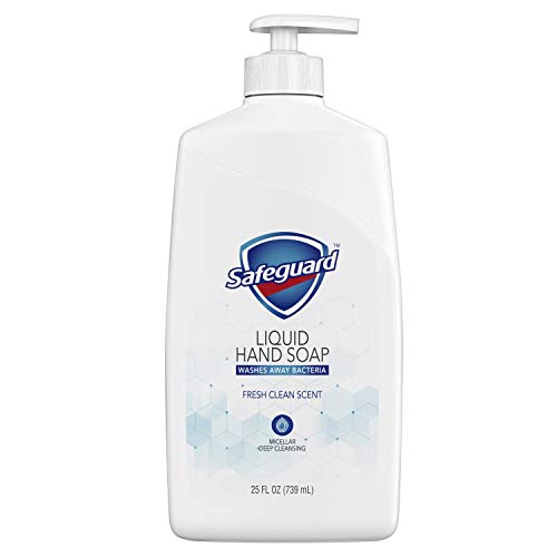 Safeguard Micellar Deep Cleansing Liquid Hand Soap, Fresh Clean, 25 oz