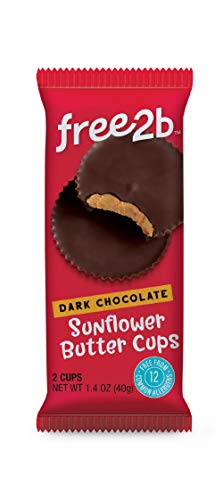 Free2b Dark Chocolate Sun Cups, 2-Cup Package