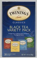 Twinings Black Tea Variety Pack, 20 Tea Bags