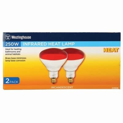Westinghouse Infrared Heat Lamp, 250W R40