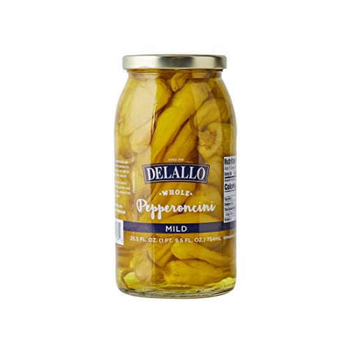 DeLallo Mild Pepperoncini, 25.5 oz