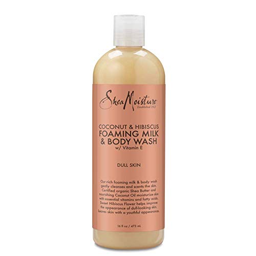SheaMoisture Coconut and Hibiscus Foaming Milk Body Wash, 16 oz