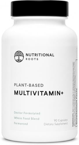 Nutritional Roots Plant-Based Vegan Multivitamin for Women and Men, 90 Capsules
