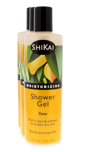 ShiKai Daily Moisturizing Shower Gel, Yuzu, 12 oz (Pack of 3)