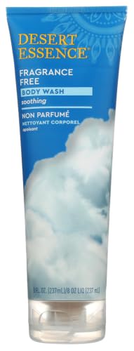 Desert Essence Fragrance Free Body Wash for Sensitive Skin, 8 fl oz