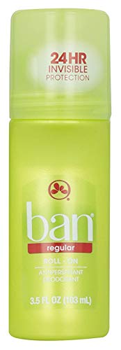 Ban Regular Roll-On Antiperspirant Deodorant, 3.5 oz (Pack of 2)