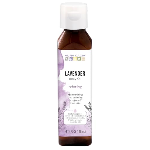 Aura Cacia Relaxing Lavender Body Oil, 4 fl oz