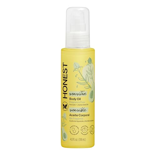 The Honest Company Body Oil, Fragrance-Free, 4 fl oz