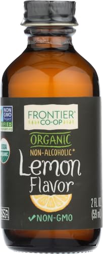 Frontier Co-op Organic Lemon Flavor, 2 oz Glass Jar