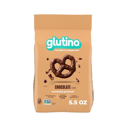 Glutino Chocolate Fudge Covered Pretzels, 5.5 oz