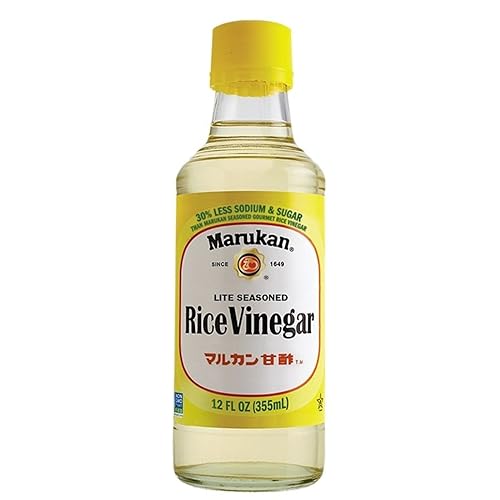 Marukan Lite Rice Vinegar, 12 oz (Pack of 6)
