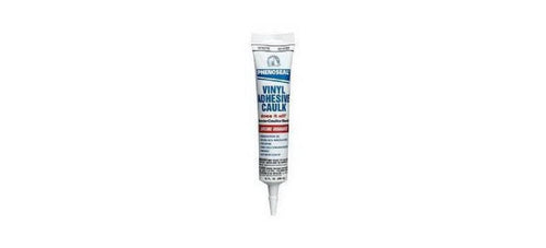 Phenoseal White Vinyl Adhesive Caulk, 5.5 oz
