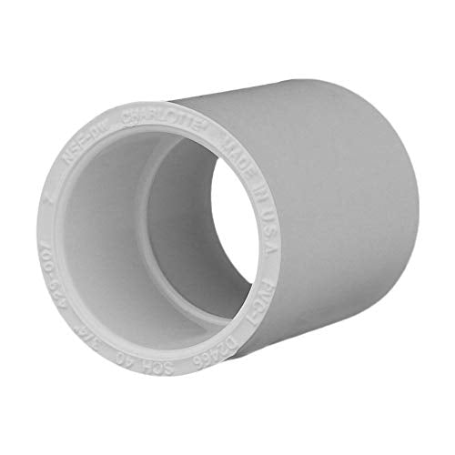 Charlotte Pipe 3/4 in Schedule 40 Pressure Coupling, Contractor Pack (10 Count)