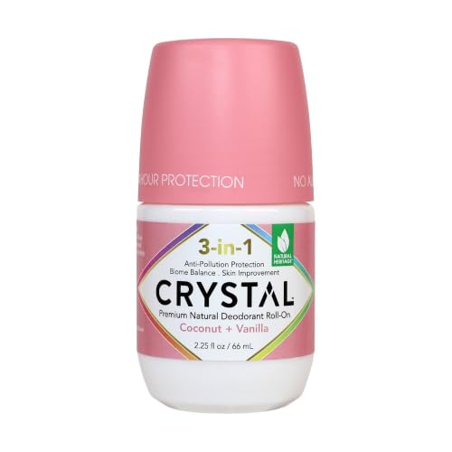 Crystal 3-in-1 BioHealth Deodorant, Coconut and Vanilla, 2.25 fl oz