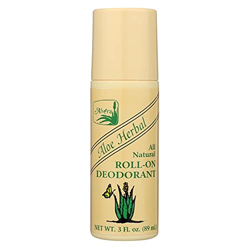 Alvera All Natural Roll-On Deodorant, Aloe Herbal, 3 fl oz