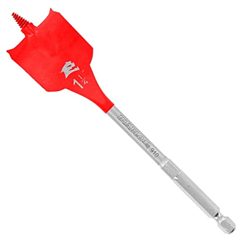 Diablo Spade Bit for Wood, 1-1/4 in Diameter, 6 in Length, 1/4 in Hex Shank