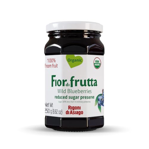 Rigoni di Asiago Fiordifrutta Organic Wild Blueberry Fruit Spread, 8.82 oz