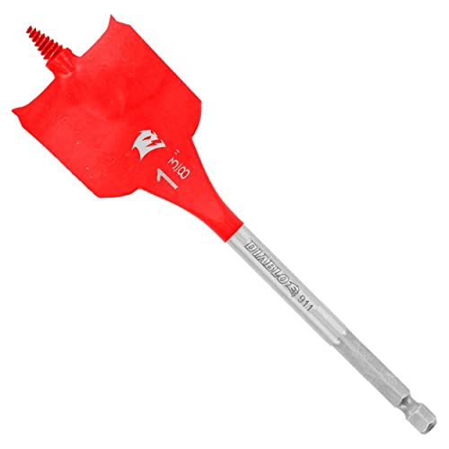 Diablo Spade Bit for Wood, 1-3/8 in x 6 in, 1/4 in Hex Shank