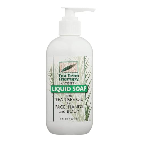 Tea Tree Therapy Antibacterial Liquid Soap with Tea Tree Oil, 8 oz (Pack of 4)