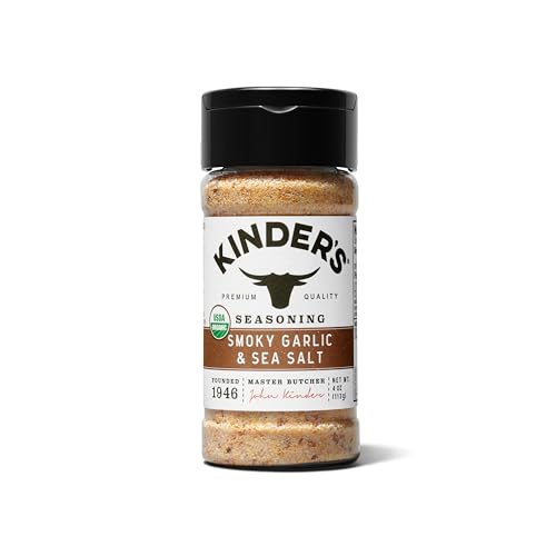 Kinder's Organic Smoky Garlic & Sea Salt Seasoning, 4 oz