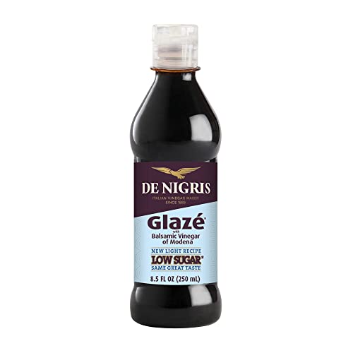 De Nigris Low Sugar Glaze with Balsamic Vinegar of Modena, 8.5 oz