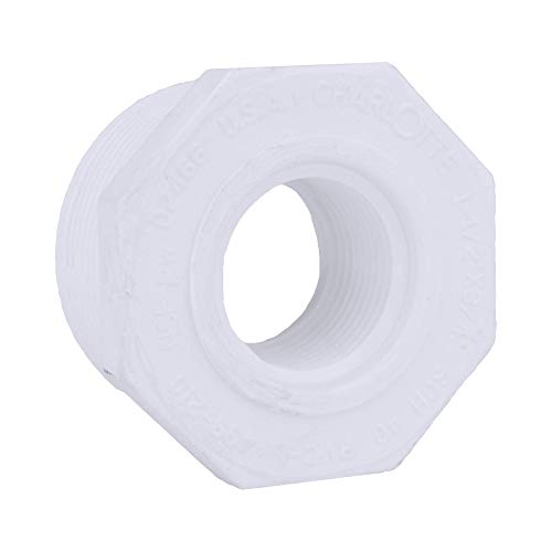 Charlotte Pipe 1 1/2 in x 3/4 in Schedule 40 Red Bushing, MPT x FPT