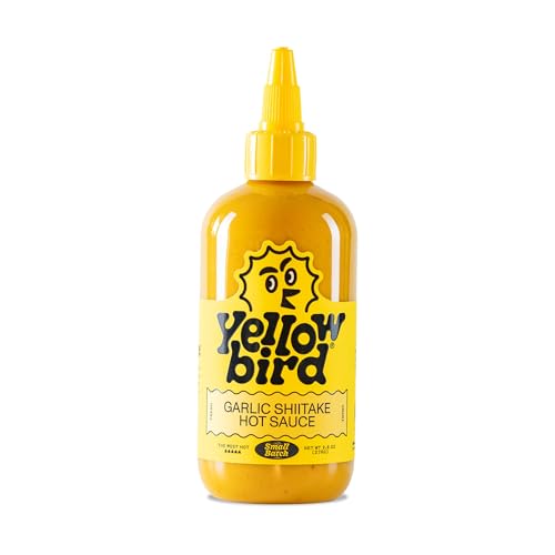 Yellowbird Small Batch Garlic Shiitake Hot Sauce, 9.8 oz