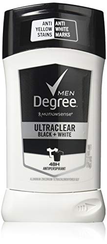 Degree Men Ultra Clear Black + White Deodorant, 2.7 oz (Pack of 6)