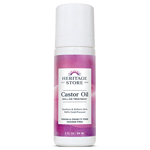 Heritage Store Castor Oil Roll On, 3 fl oz