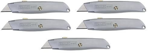 Stanley Retractable Blade Utility Knife (Pack of 5)