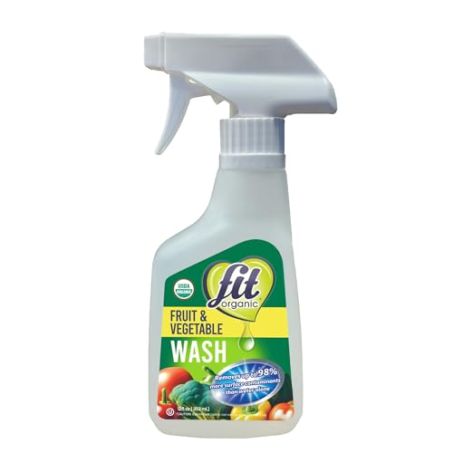 FIT Organic Fruit and Vegetable Wash, Spray Bottle, 12 fl oz