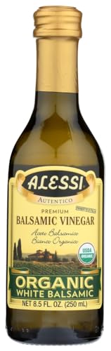Alessi Organic White Balsamic Vinegar, 8.5 oz (Pack of 3)
