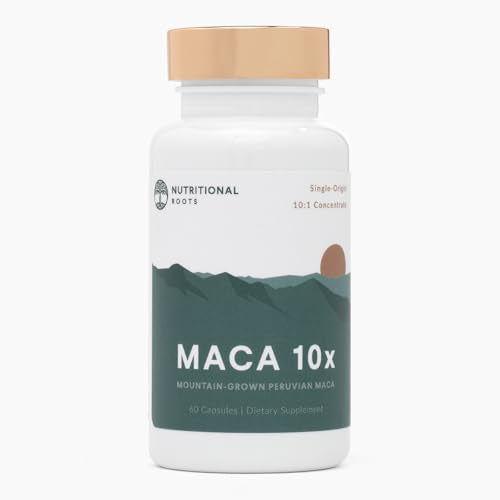 Nutritional Roots Maca Root Capsules, 10x, 60 Count
