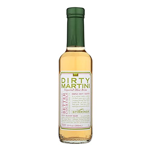 Stirrings Dirty Martini Cocktail Mixer, 12 oz (Pack of 6)