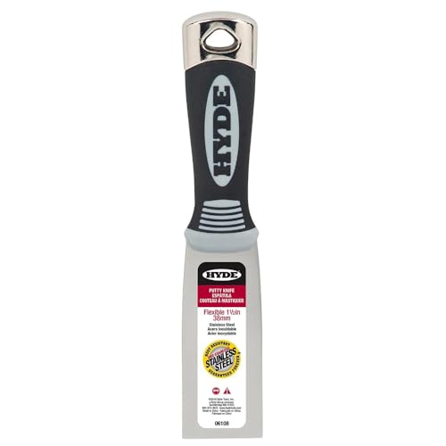 Hyde Tools Pro Flexible Putty Knife, 1-1/2 in, Stainless