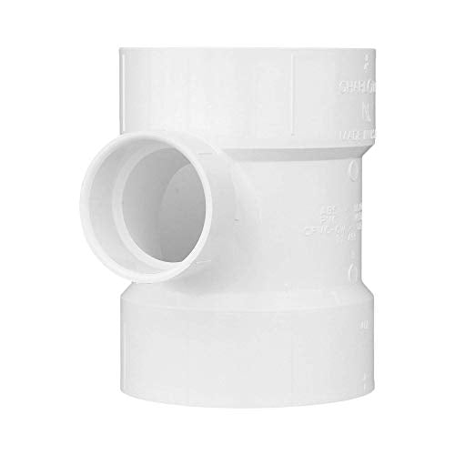 Charlotte Pipe 4 x 4 x 2 DWV Sanitary Tee Reducing
