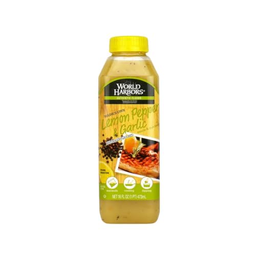 World Harbors Lemon Pepper Garlic Sauce & Marinade, 16 oz