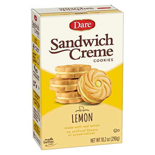 Dare Lemon Creme Cookies, 10.2 oz (Pack of 12)