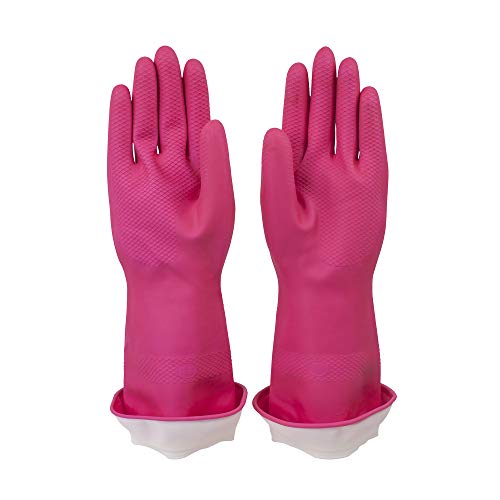 Casabella Premium Waterblock Gloves, Large, Pink