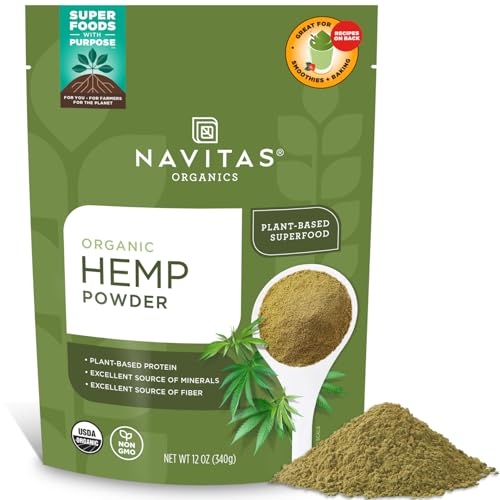 Navitas Organics Hemp Powder, 12 oz