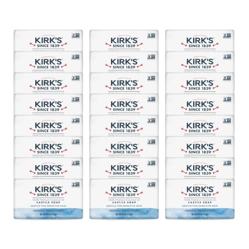 Kirk's Original Coco Castile Bar Soap, Original Fresh Scent, 4 oz (Pack of 24)