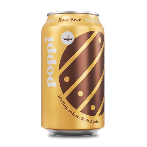 Poppi Root Beer Prebiotic Soda, 12 fl oz