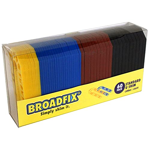 Broadfix Flat Plastic Shims (Pack of 60)