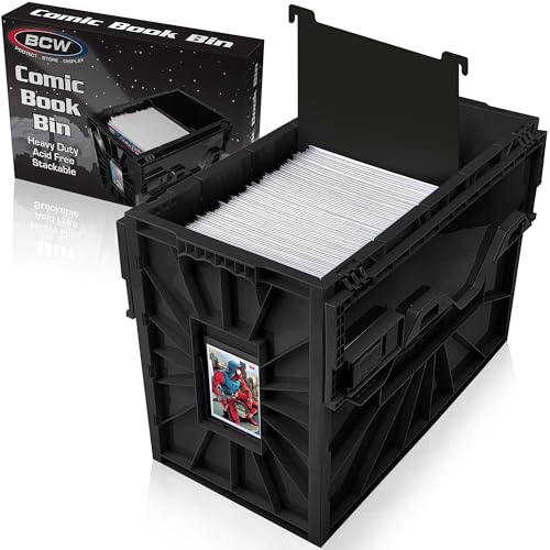 BCW Comic Bin, Black, Holds 150 Comics