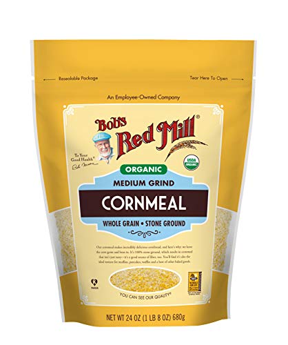 Bob's Red Mill Organic Medium Grind Cornmeal, 24 oz